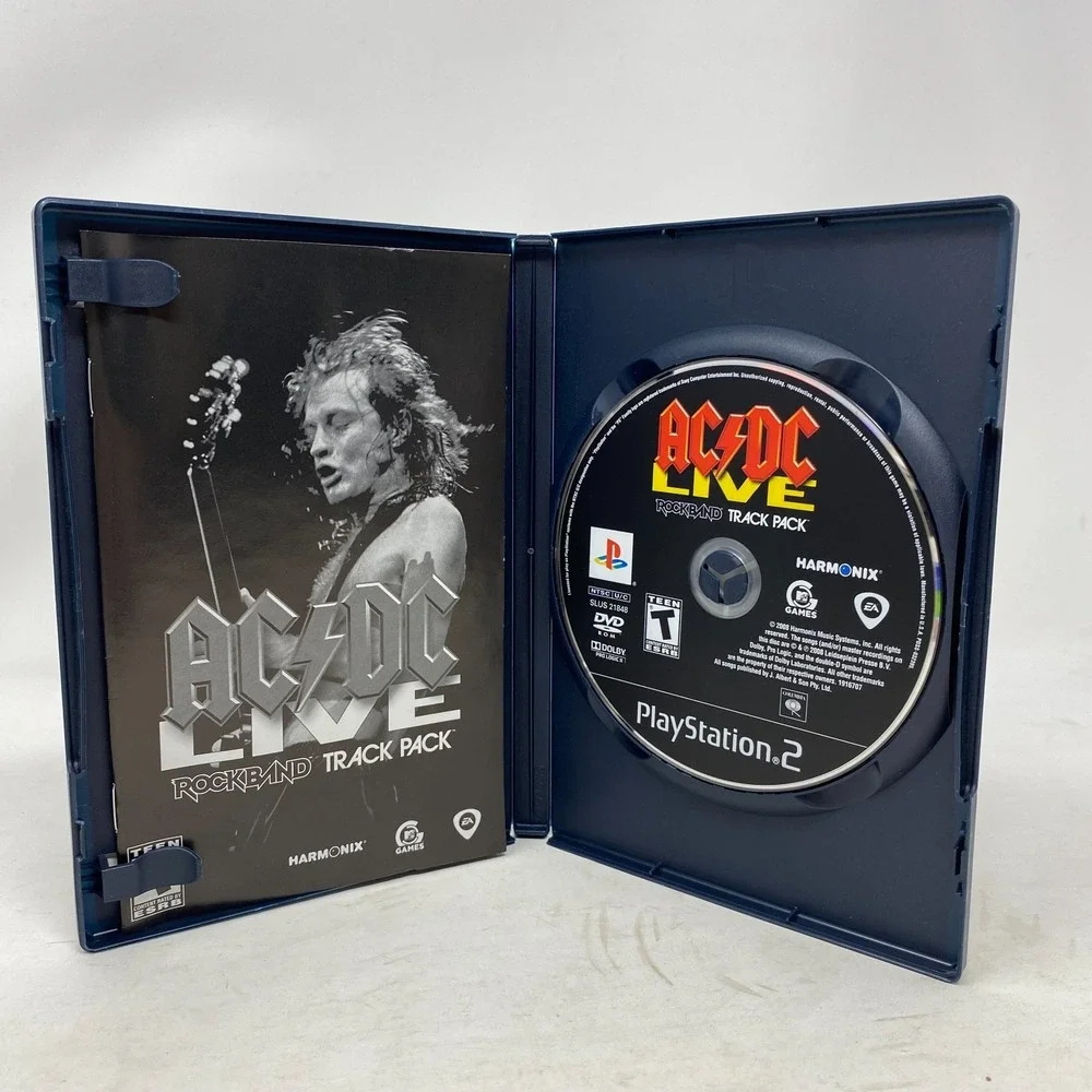 AC/DC Live RockBand‎ Track Pack - Sony Playstation PS2 - CIB Complete